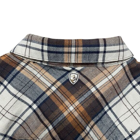 KUHL Tess Flannel Brown Plaid Size Small - Picture 5 of 8